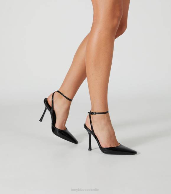 Stöckelschuhe| de Tony Bianco Frauen Eden-Heels Schwarz hochglänzend 462443